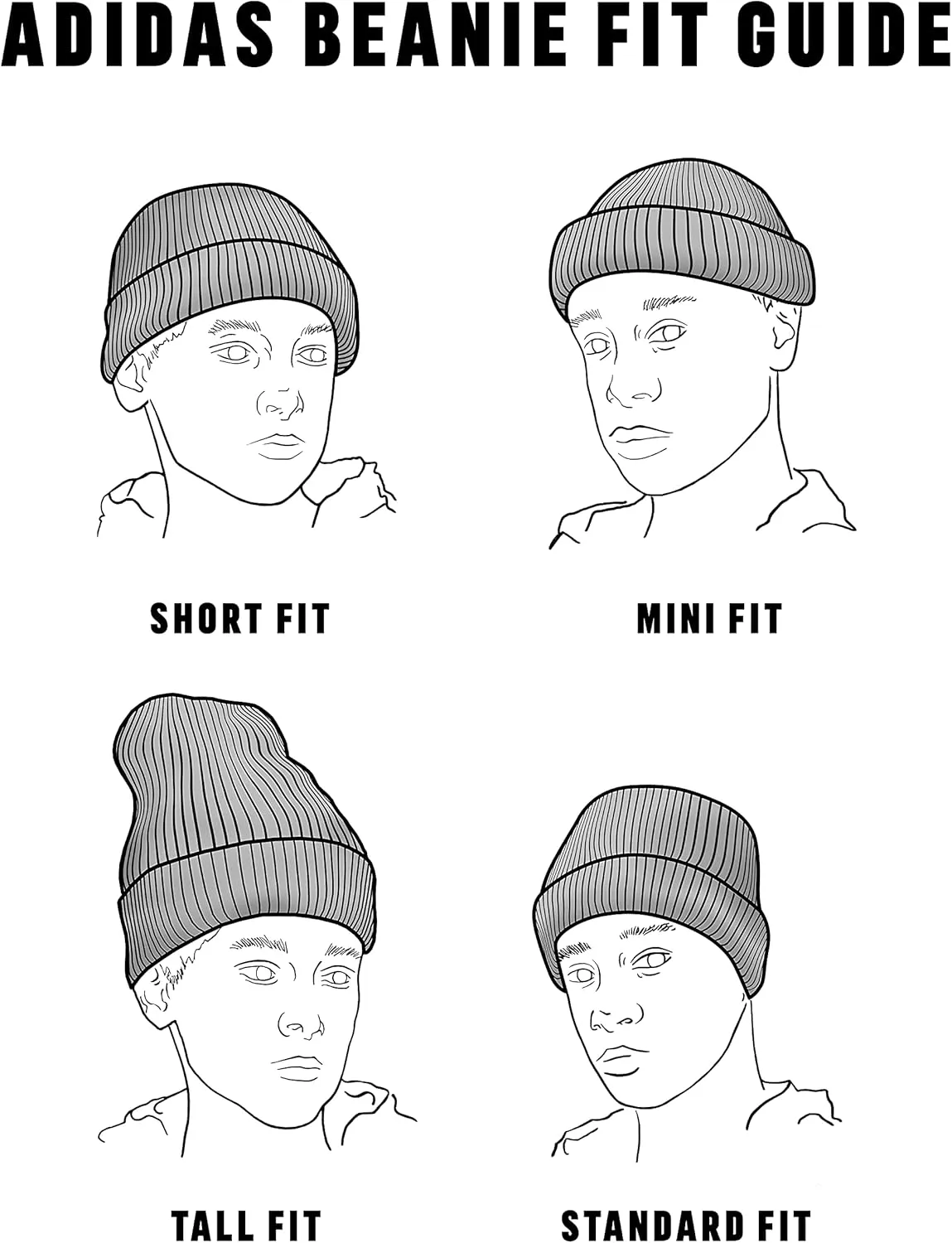 adidas Unisex-Adult Tall Utility Cuff Beanie
