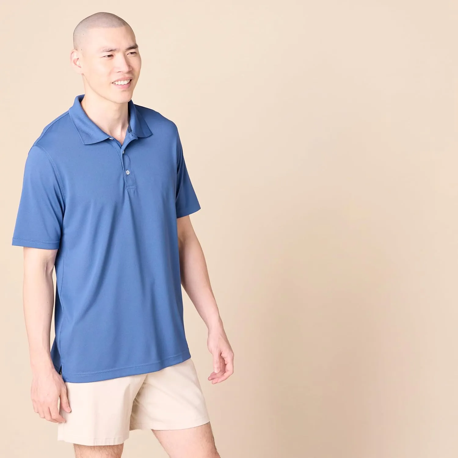 Amazon Essentials Men's Golf Polo Shirt, Quick Dry, Short Sleeve