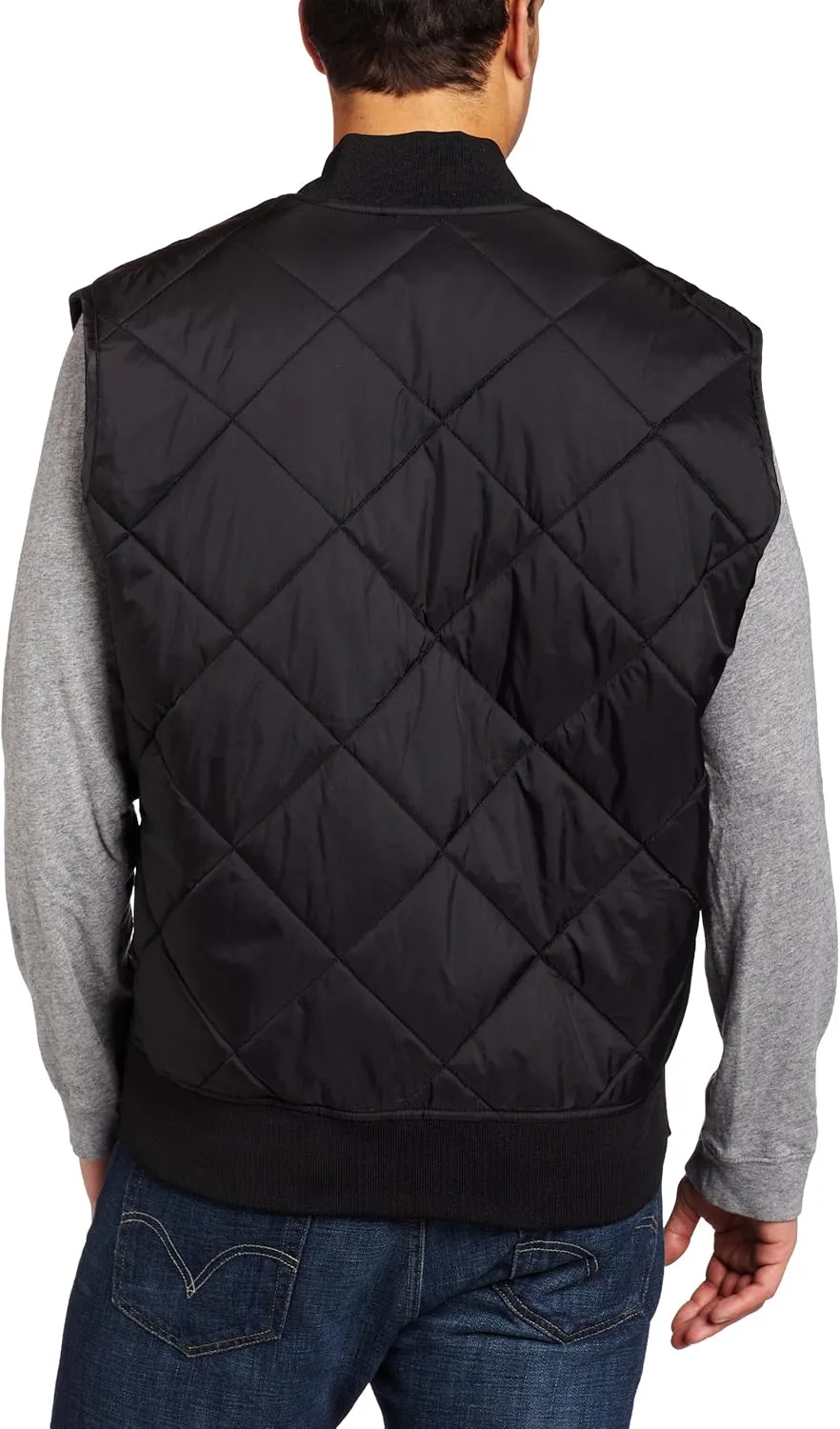 Dickies Men's Diamond Quilted Nylon Vest Big