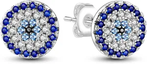 Earrings for Women, 925 Sterling Silver Earring, Fashion Graduation Birthday Gifts Blue Shape Stud Jewelry for Girls Teen