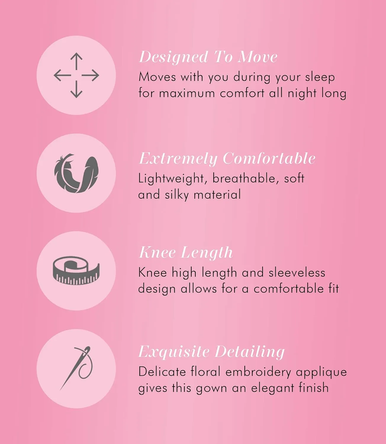 Exquisite Form 30109 Women's Nylon Tricot Flutter Sleeve Short Knee Length Nightgown