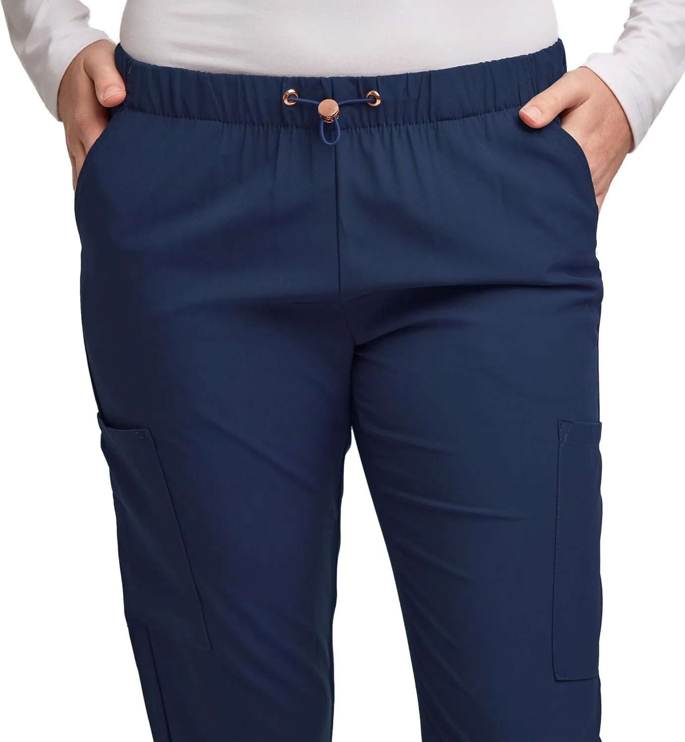 Green Town Scrubs for Women - Jogger Scrub Pant, Cargo Pockets, Stretch Fabric, Drawcord, Easy Care
