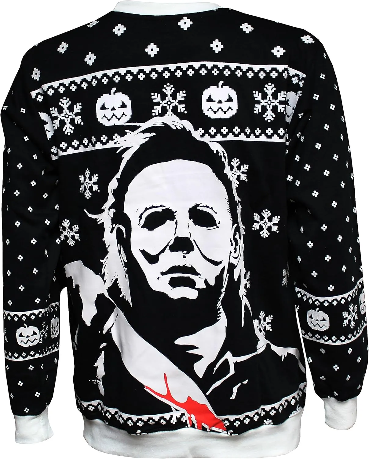 Halloween Michael Myers Holiday Sweater, Black
