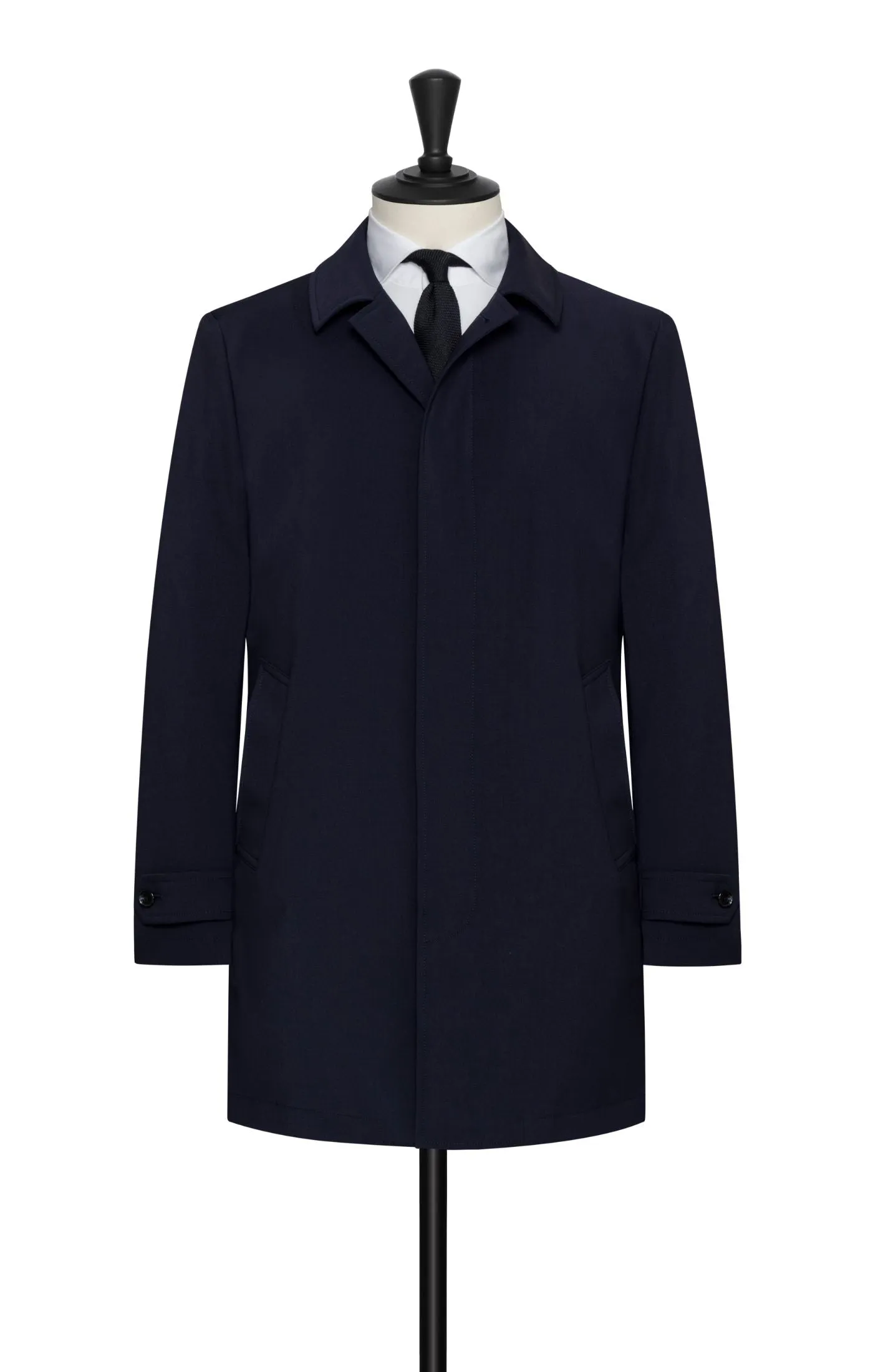 Olmetex Midnight Blue Stretch Bonded Water-Repellent Tech Wool