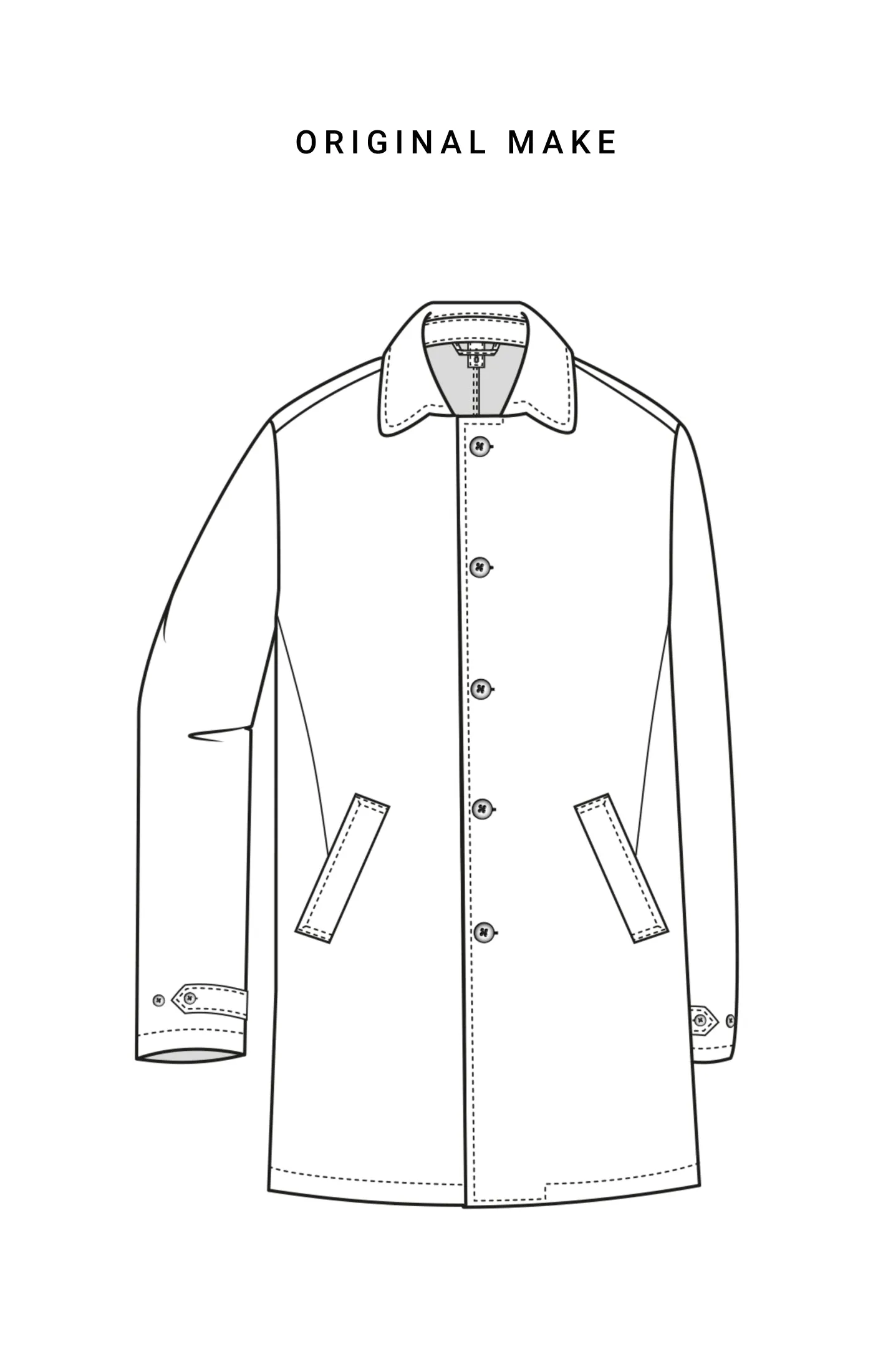 Olmetex Midnight Blue Water-Repellent Cotton Blend Twill Windbreaker