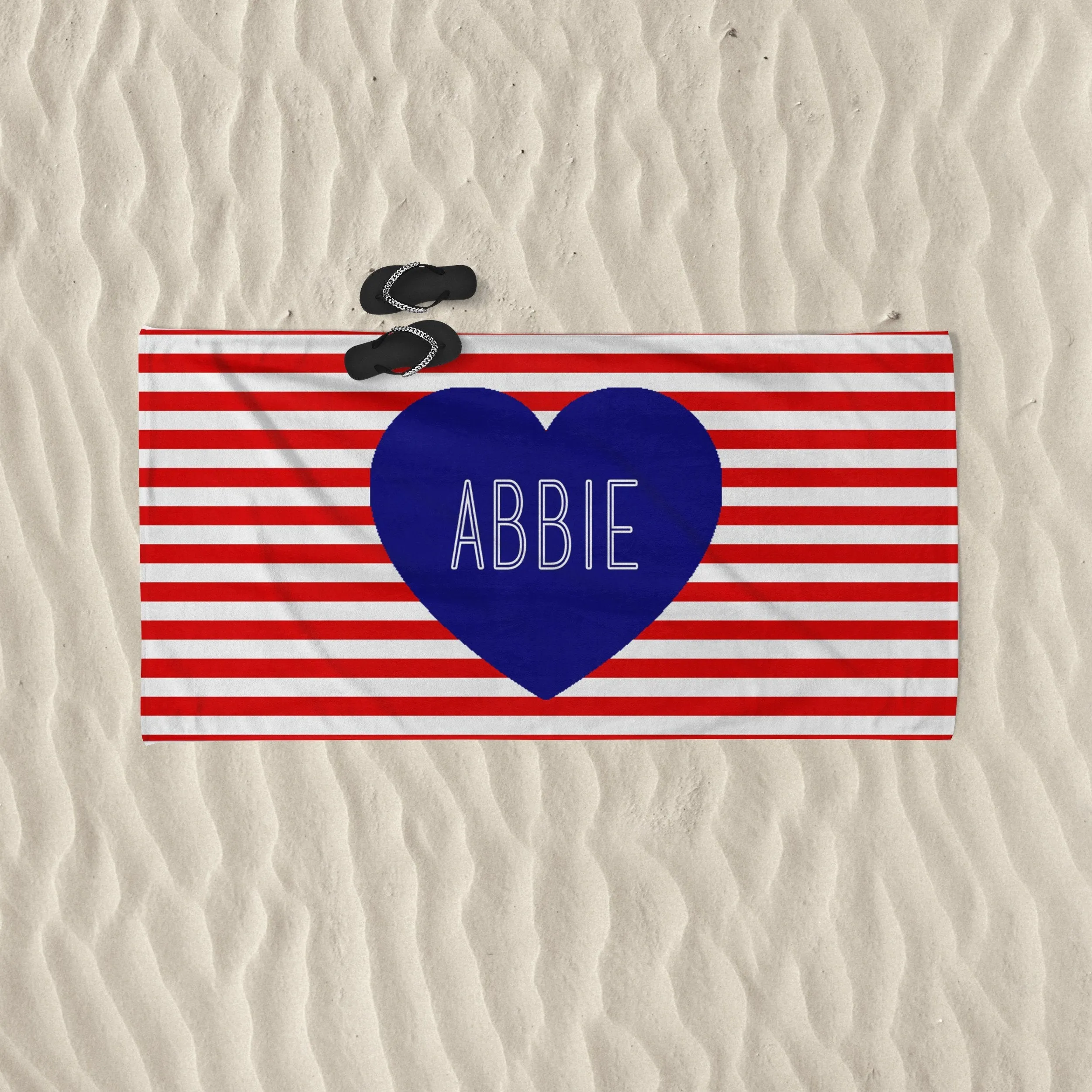 PERSONALIZED PATRIOTIC PREMIUM BEACH TOWEL (3 STYLES)