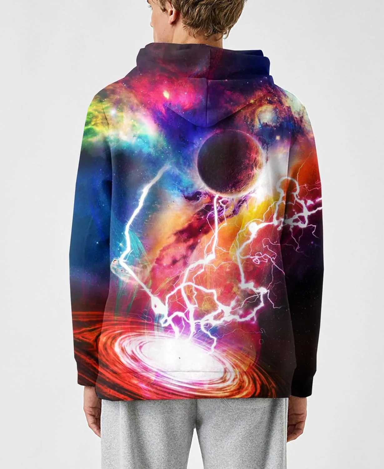 SYAIMN Unisex 3D Printed Hoodies Casual Workout Hoodie Sweater Sweatshirt